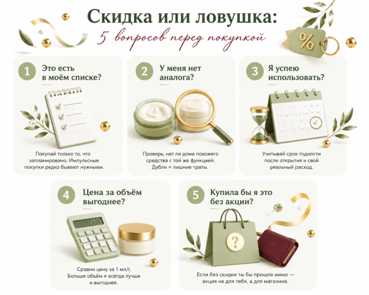 Как экономить на косметике: 5 вопросов перед покупкой