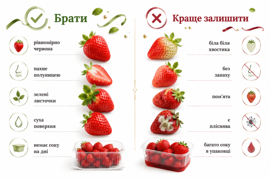 Як вибрати полуницю: які ягоди варто купувати