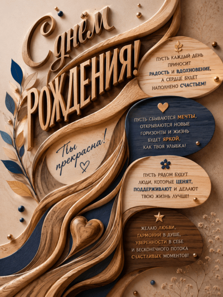 С днём рождения — ты прекрасна!